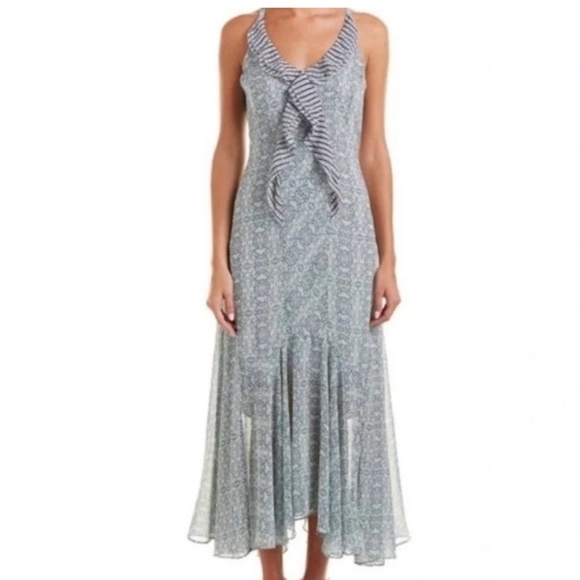 CAbi Garden Party Flowy Floral Print Sleeveless Maxi Dress Size 0 - Picture 2 of 14